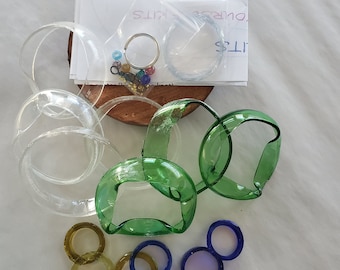 GLASS DIY WINDCHIME kits, mini windchime kits, mobile, eco friendly, wind chimes, do it yourself kits, kits, yard art, garden Decorations