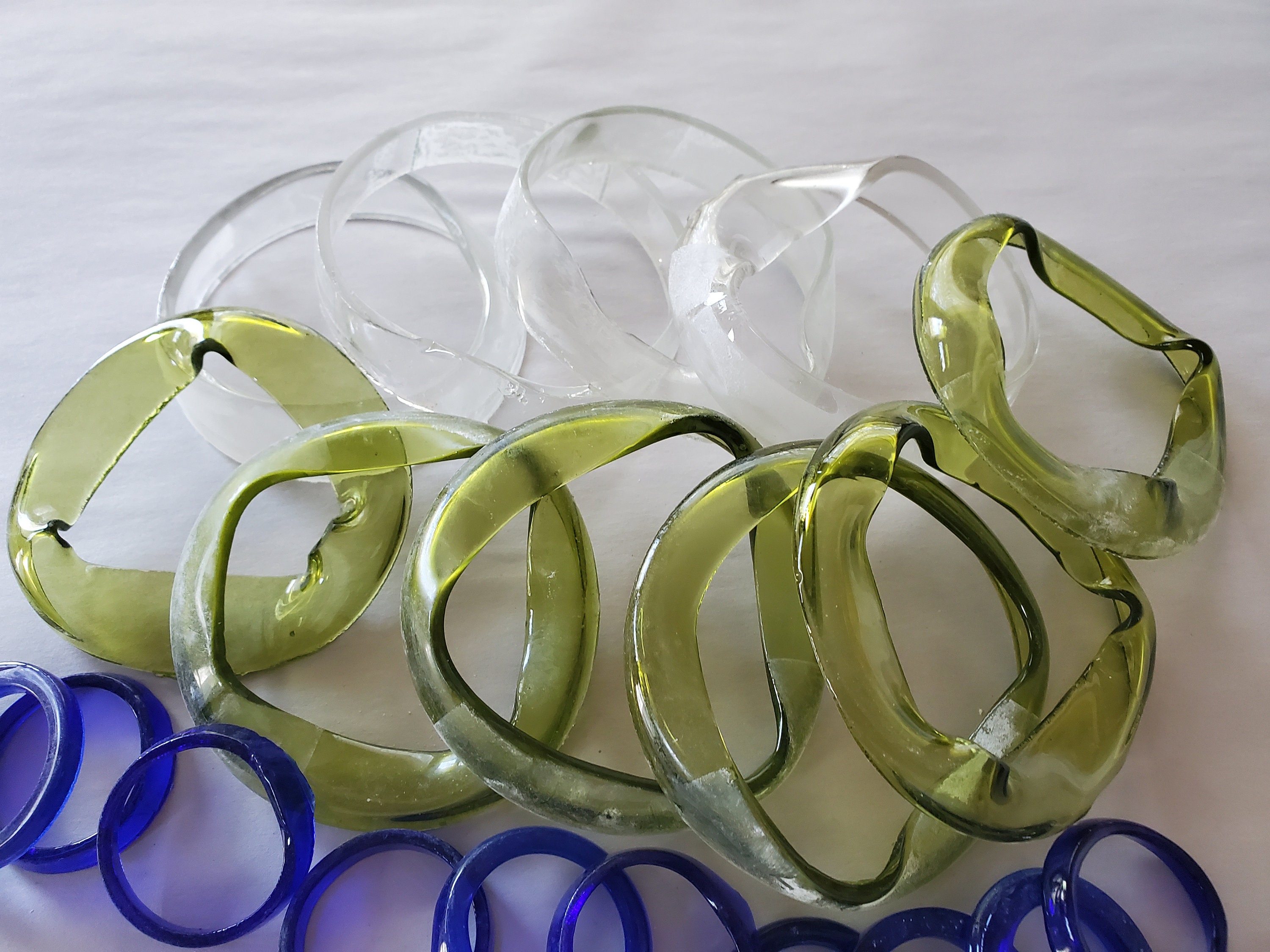 JUST RINGS recycled GLASS wine bottle rings do it yourself Etsy