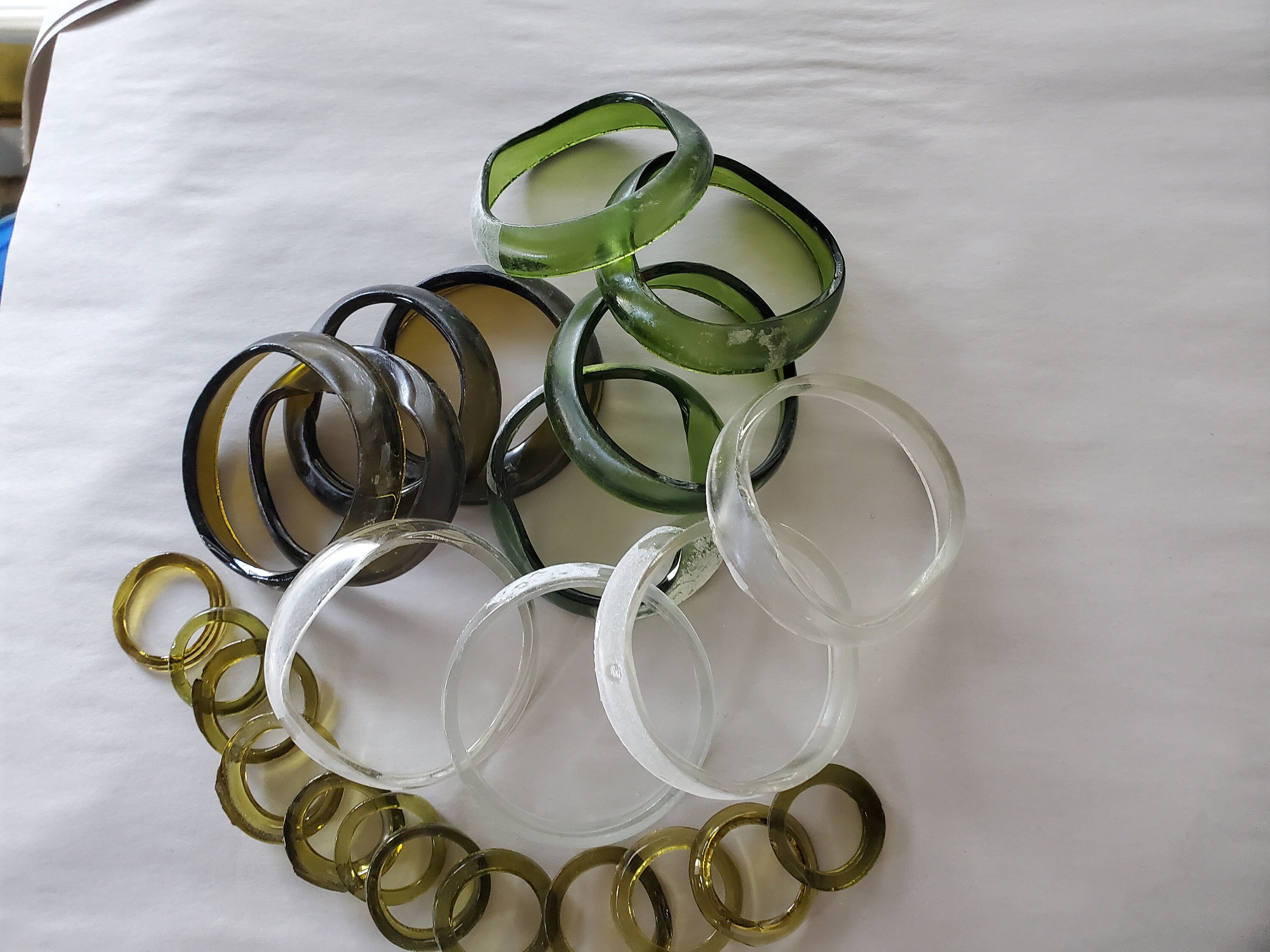 JUST RINGS recycled GLASS wine bottle rings do it yourself Etsy