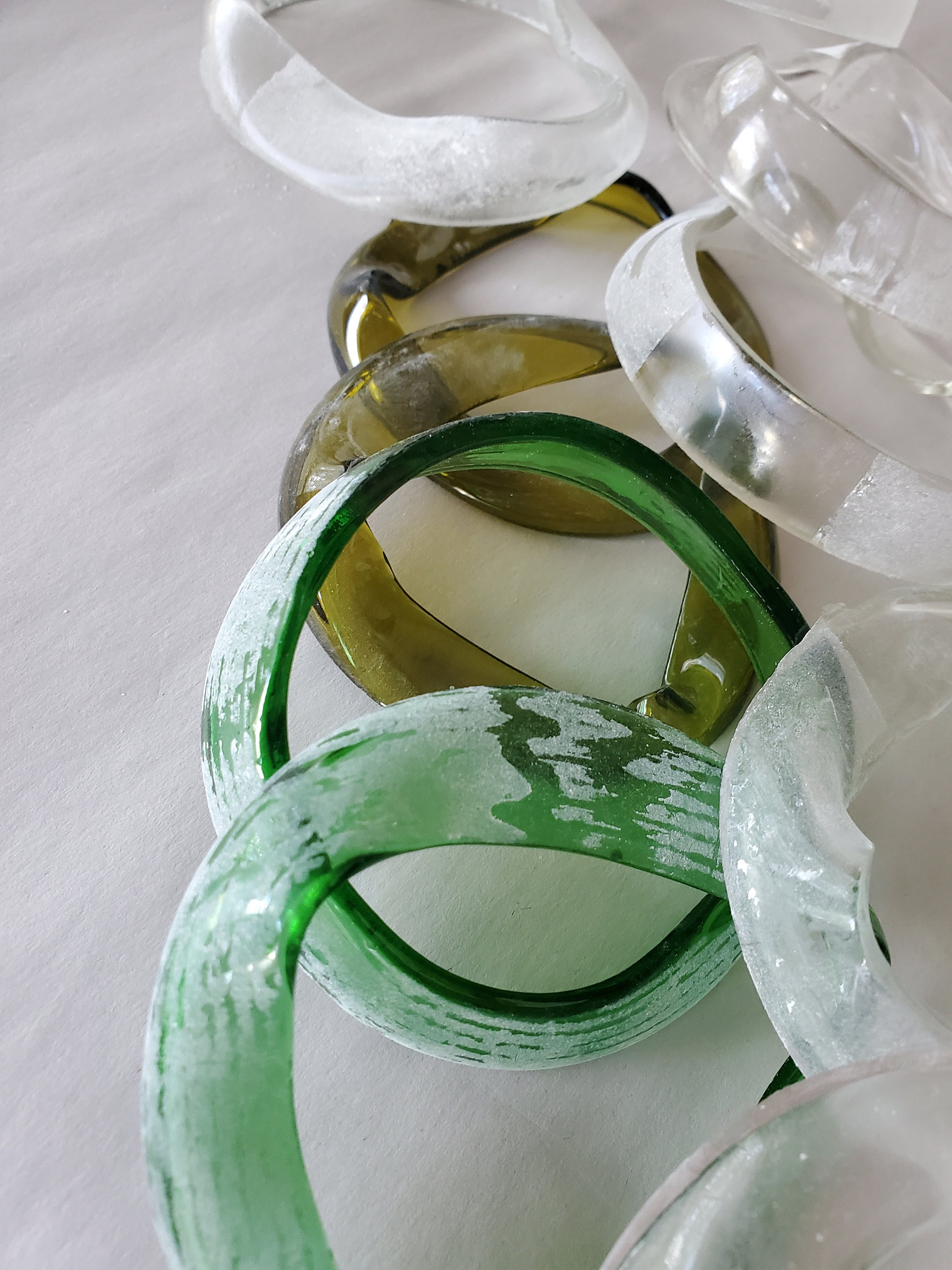 JUST RINGS recycled GLASS wine bottle rings do it yourself Etsy