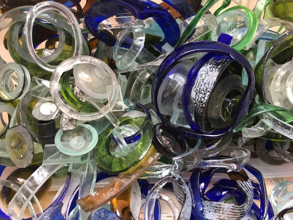 Broken Glass Shards: Recycled Bottle Pieces for Resin Art