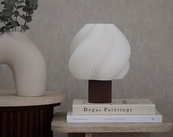 NoonLight – Modern bordslampa, 3D-tryckt minimalistisk lampa, mjuk stämningsbelysning, designerinredning