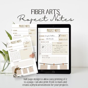 PRINTABLE 1/2 page Project Keeper Cards - Crafty Memory Aid for Your Knitting and Crochet WIPs