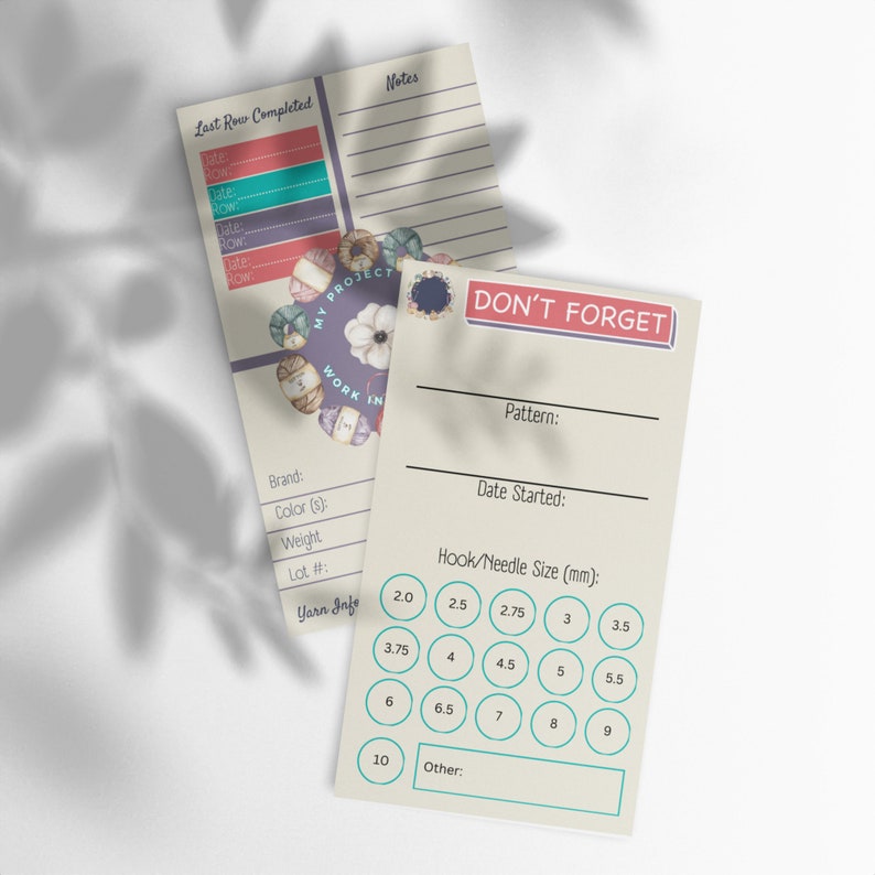 Crafty Memory Keepers - WIP Project Cards
