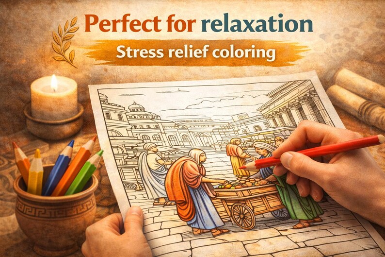 Ancient Rome Coloring Pages | 80 Bold Roman Designs (digital Download ...