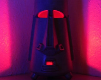METALIC Easter Island moai TiKi tabletop candle holder lighting bar restaurant BreeceWardart