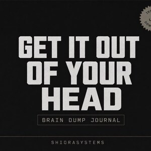 Brain Dump Journal, Mental Clarity, Overthinking Help, Self Reflection (Printable PDF)