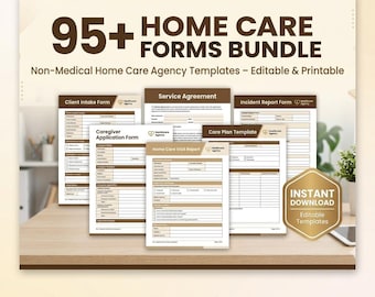 Home Care Business Forms Bundle | Editable Agency Templates (Digital Download)