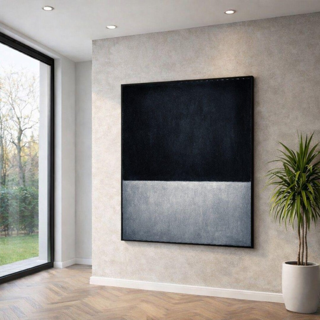 Mark Rothko Gray Square Mark Rothko Black Gray Canvas Print - Etsy
