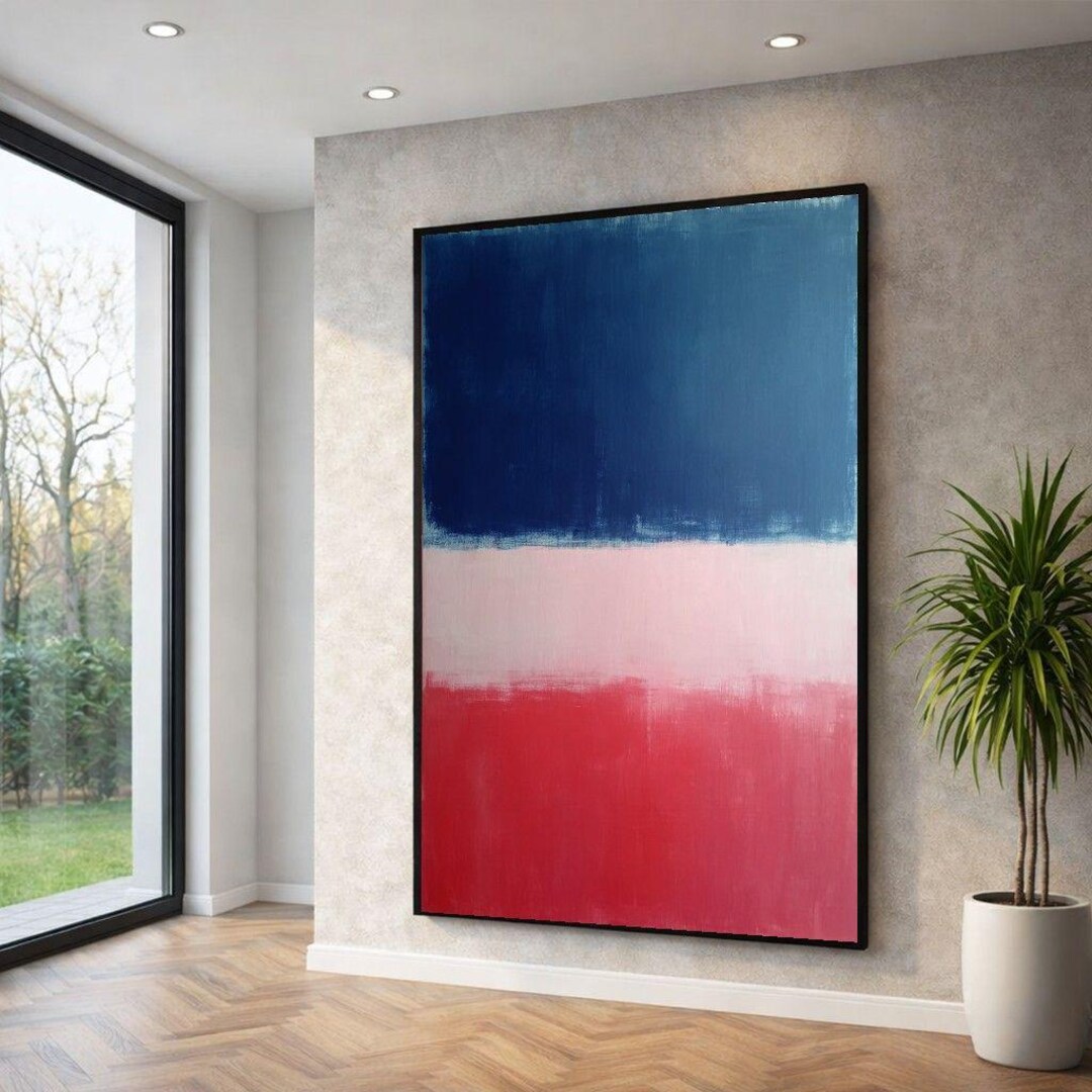 Mark Rothko Blue Red Mark Rothko Blue Red Canvas Wall Art - Etsy