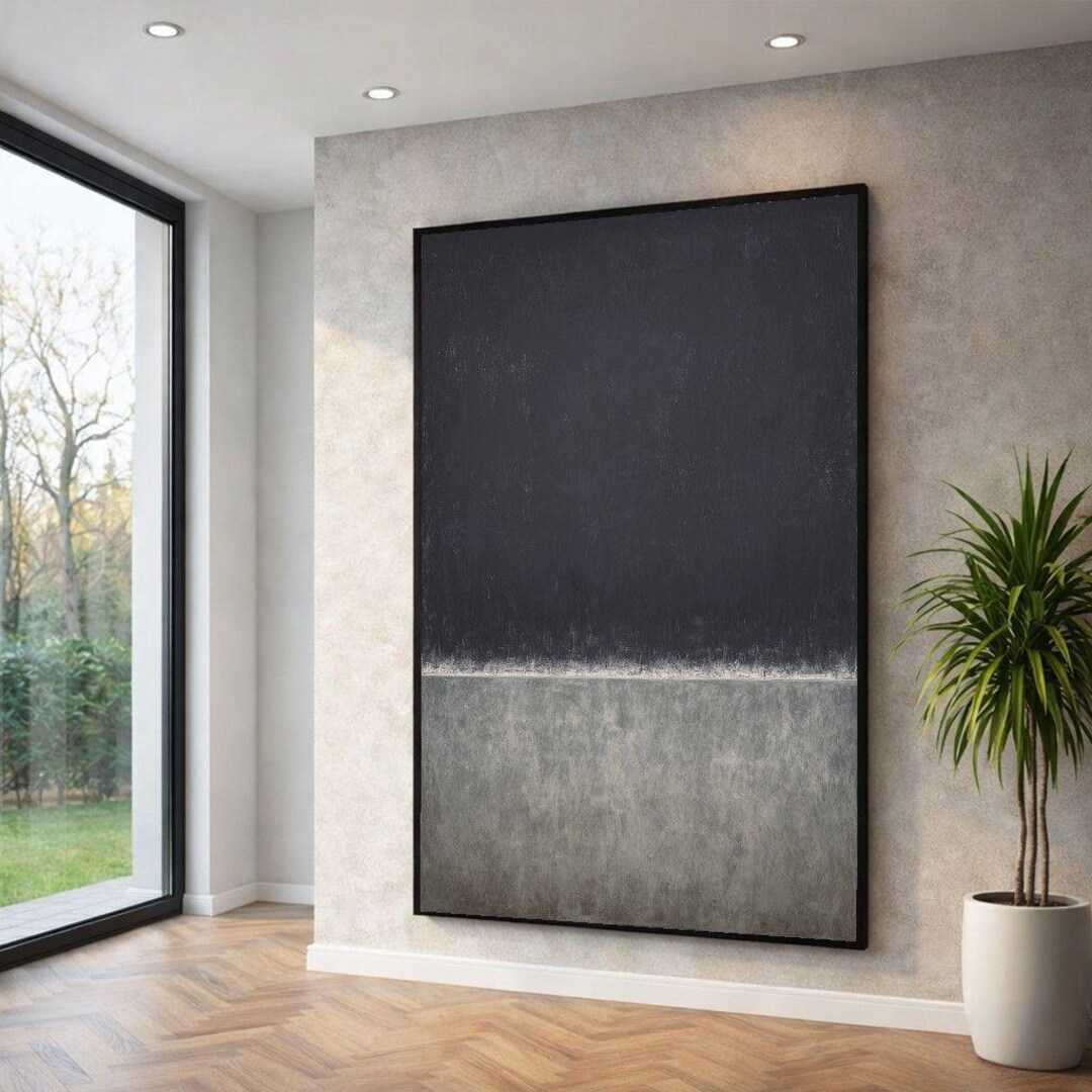 Mark Rothko Gray Square Mark Rothko Gray Black Canvas Print - Etsy