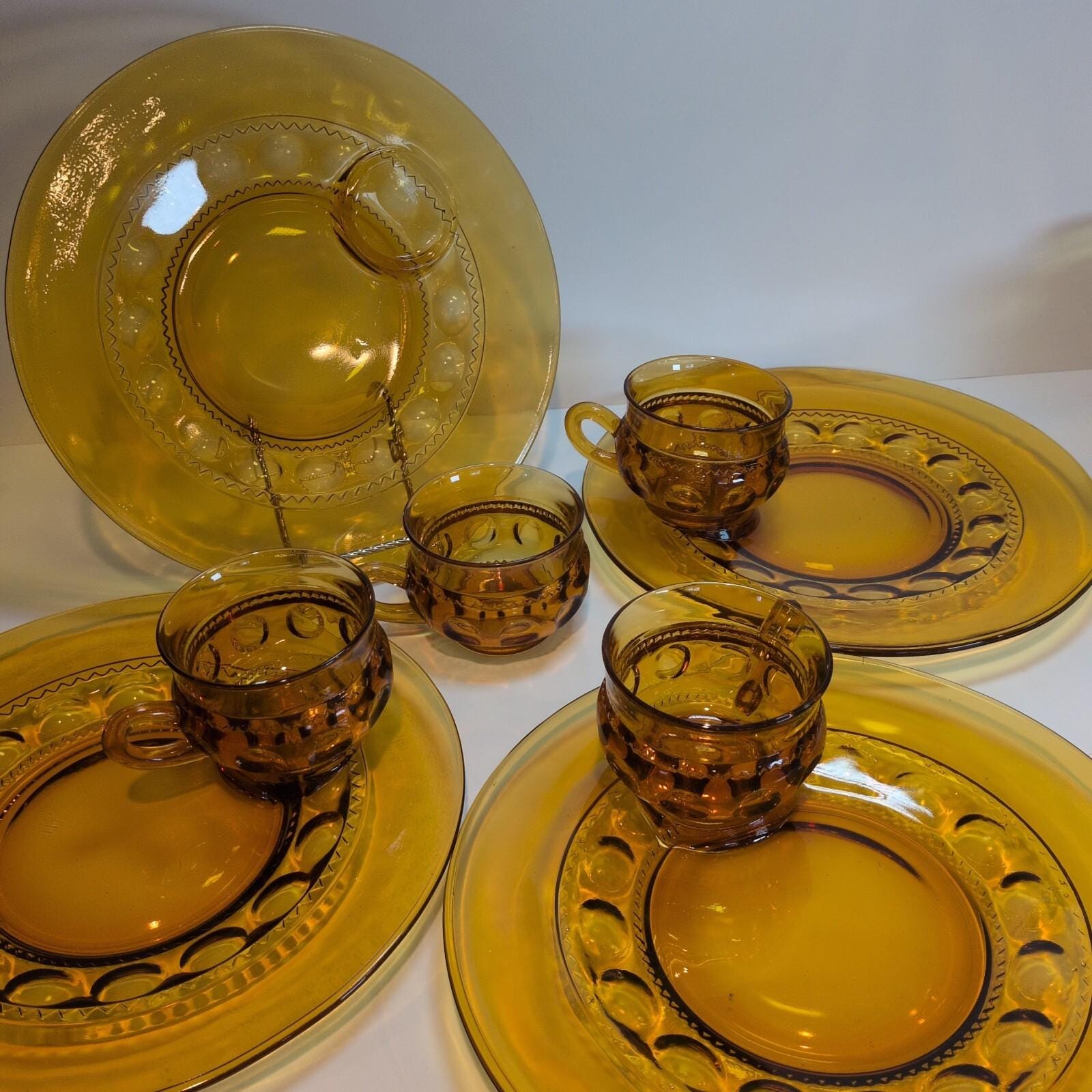 Indiana Glass Kings Crown - Etsy