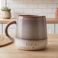 Engraved Name Mug, 360ml Stoneware with Tri-Tone Glaze