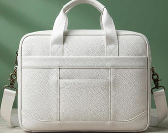 Leather Laptop Bag PDF Pattern | Briefcase Sewing Template (Digital Download)
