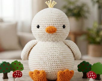 Daisy Chick Crochet Pattern PDF | Amigurumi Easter Plush Toy (Digital Download)