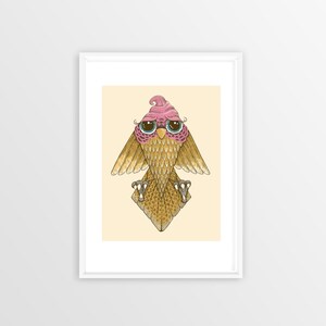 Ice Cream Bird 8x10 Giclee Print image 2