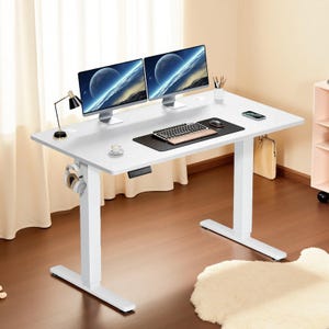 Electric Standing Desk Height Adjustable Sit Stand Computer Desk 40x24 Ergonomic Workstation Table