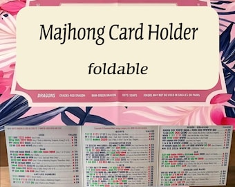 3D Printed Mahjong Card Holder | Tilted Display Tray for American Mahjong Cards
