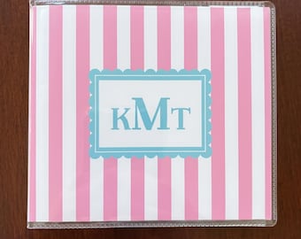 Personalized Large Mahjong Card Cover and Sleeve | Stripes Design| Mahj Player Gift |2025 2026 NMJL Large Mahjong Card Protector