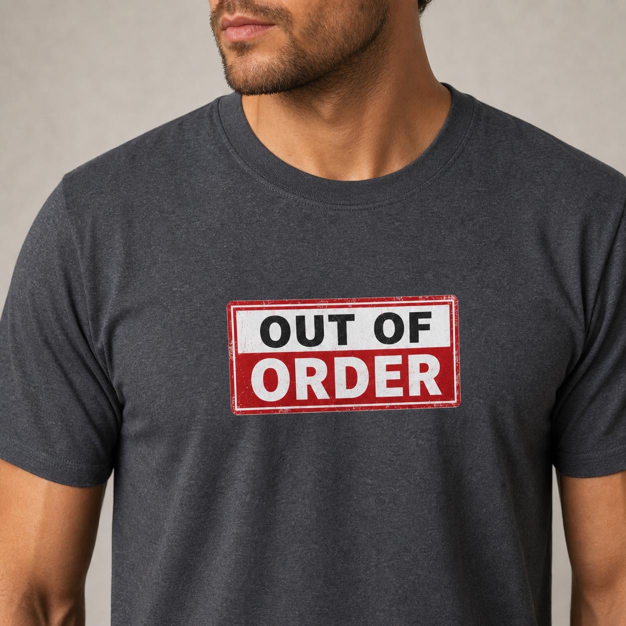 Out of Order Shirt, Funny Statement T-Shirt, Sarkastisches Graphic Tee, Unisex Streetwear Geschenk für Männer & Frauen