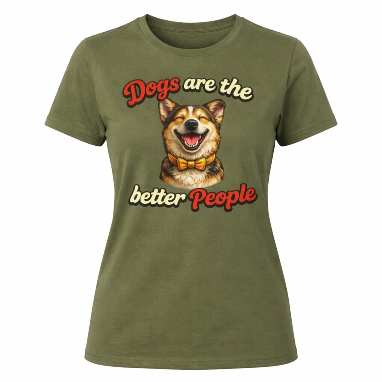 Dogs Are the Better People T-Shirt, Lustiges Hunde Shirt, Hundeliebhaber T-Shirt, Geschenk für Hundemama, Hundepapa Geschenk