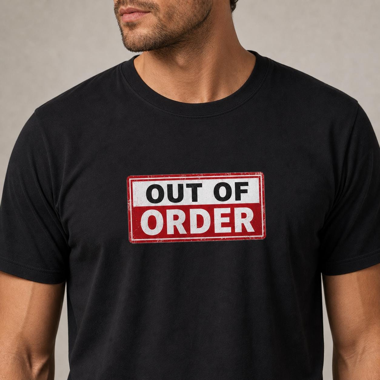 Out of Order Shirt, Funny Statement T-Shirt, Sarkastisches Graphic Tee, Unisex Streetwear Geschenk für Männer & Frauen