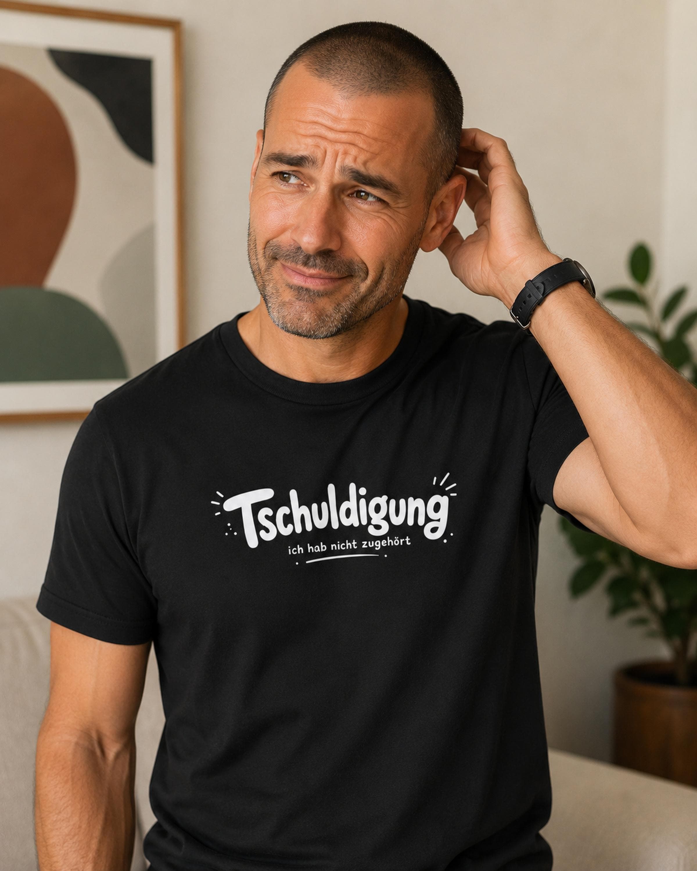 Tschuldigung Ich hab nicht zugehört Shirt - Lustiges T-Shirt für Männer & Frauen, Sarkasmus Shirt, Humor Geschenk, Casual Statement Tee