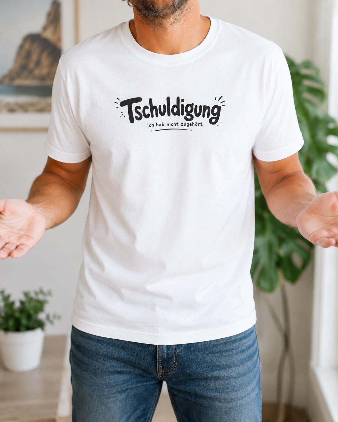 Tschuldigung Ich hab nicht zugehört Shirt - Lustiges T-Shirt für Männer & Frauen, Sarkasmus Shirt, Humor Geschenk, Casual Statement Tee