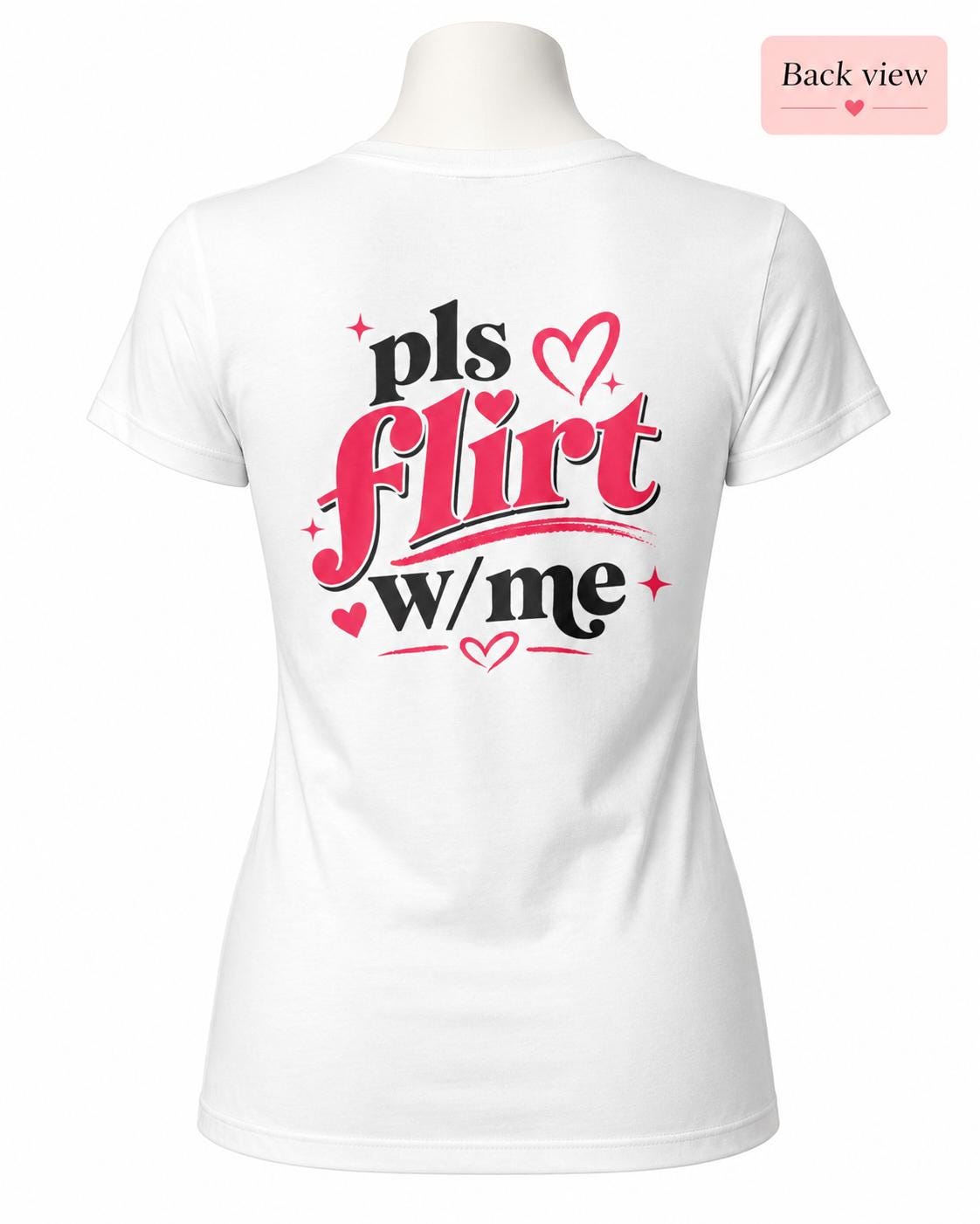 Mallorca Malle 2026 Shirt Damen - Flirte mit mir! pls flirt w/me Rückenprint, Flirt Urlaub Party Shirt, Ballermann Outfit Sommer