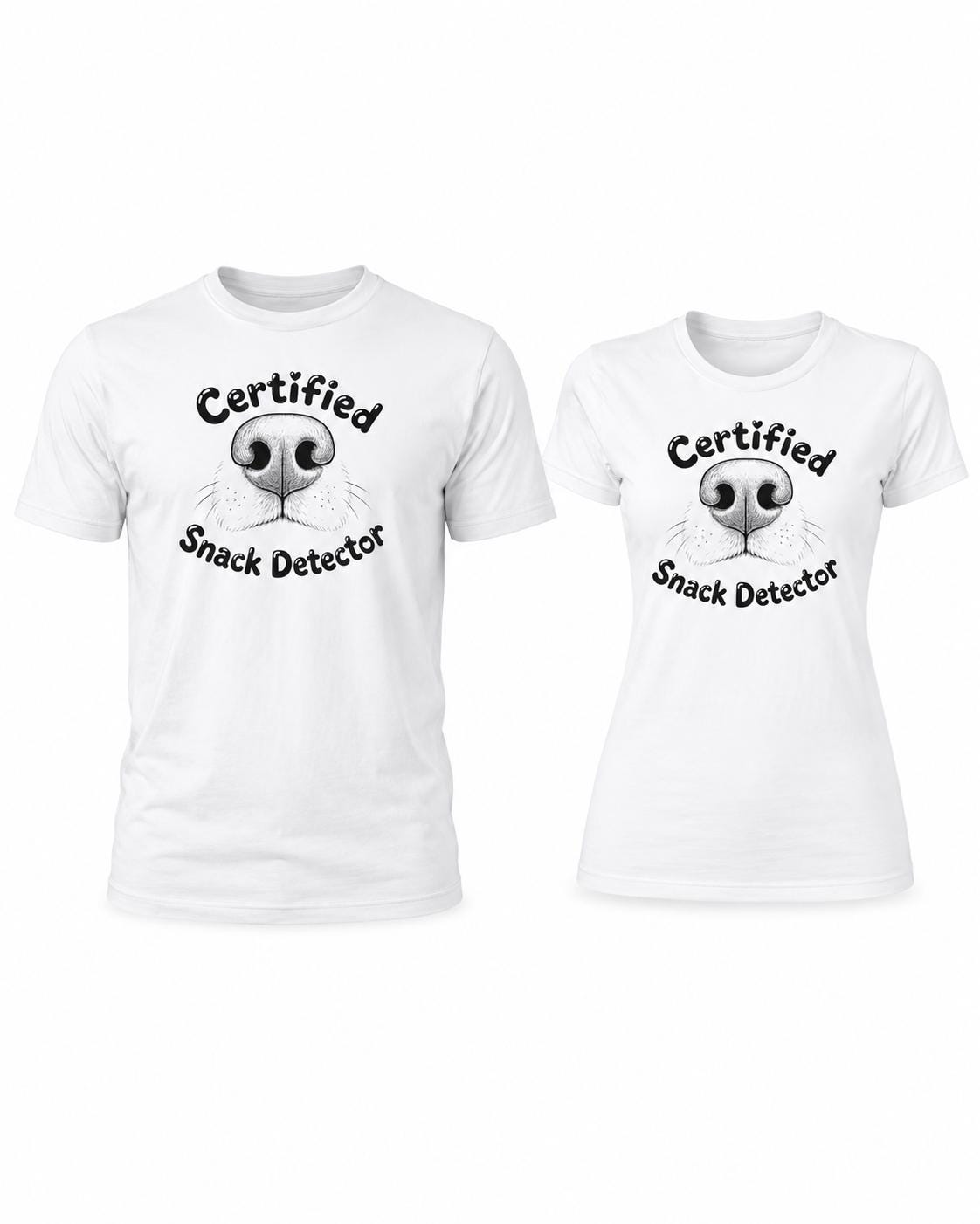 Certified Snack Detector Shirt - Lustiges Hunde T-Shirt für Hundeliebhaber, Dog Mom Dog Dad Geschenk, Welpen Shirt, Hundehalter Outfit