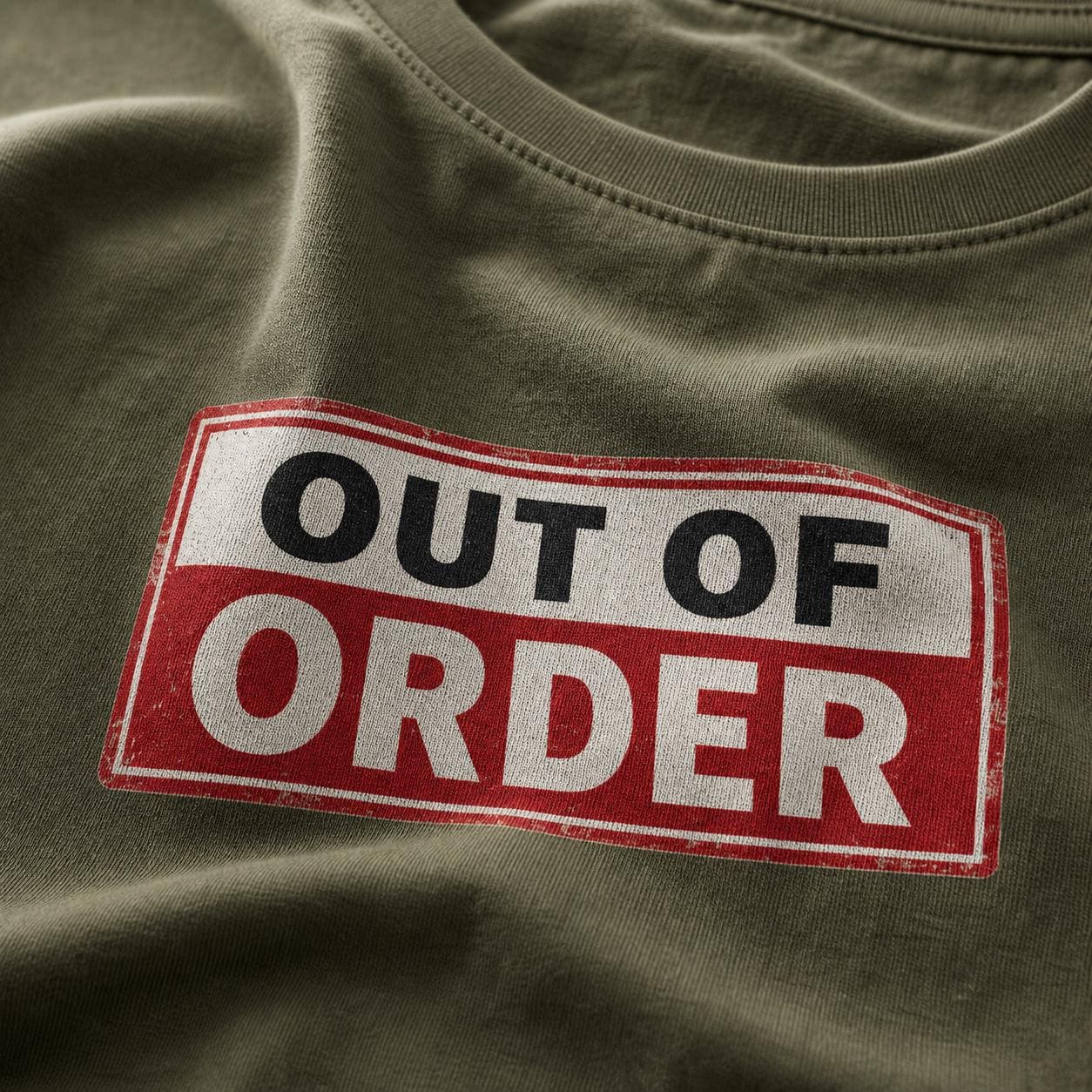 Out of Order Shirt, Funny Statement T-Shirt, Sarkastisches Graphic Tee, Unisex Streetwear Geschenk für Männer & Frauen