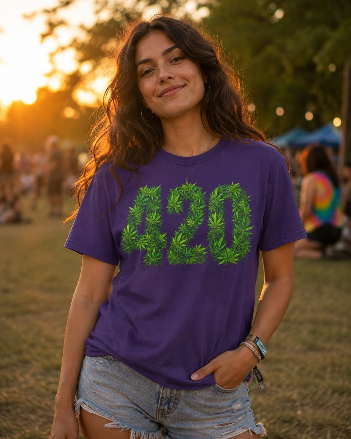 420 T-Shirt Cannabis Blatt Motiv, Kiffer Shirt, Weed Geschenk, Stoner Shirt, Hanf Shirt für Männer & Frauen