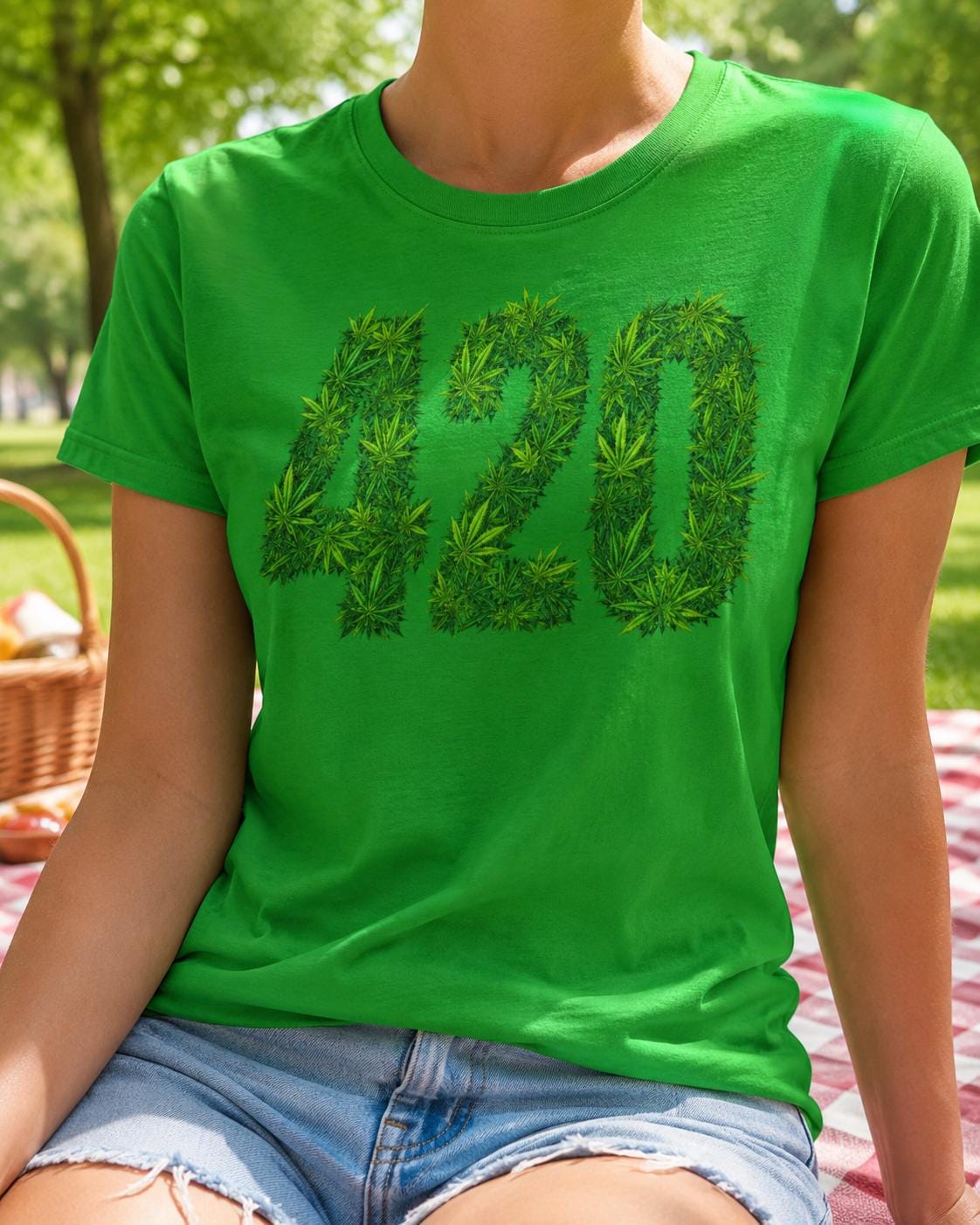 420 T-Shirt Cannabis Blatt Motiv, Kiffer Shirt, Weed Geschenk, Stoner Shirt, Hanf Shirt für Männer & Frauen