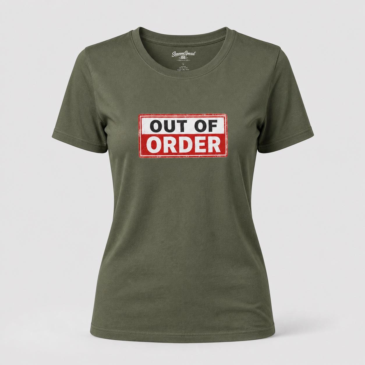 Out of Order Shirt, Funny Statement T-Shirt, Sarkastisches Graphic Tee, Unisex Streetwear Geschenk für Männer & Frauen