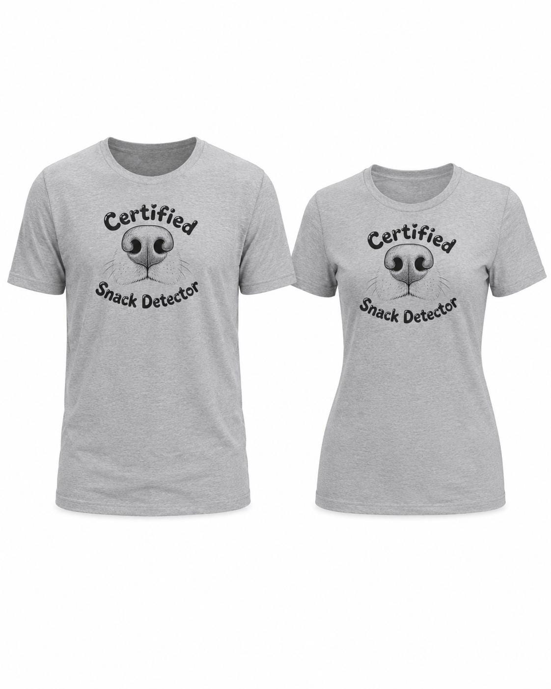 Certified Snack Detector Shirt - Lustiges Hunde T-Shirt für Hundeliebhaber, Dog Mom Dog Dad Geschenk, Welpen Shirt, Hundehalter Outfit