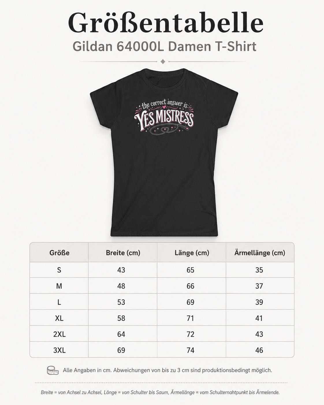 Die Herrin hat immer Recht Shirt, Yes Mistress Damen T-Shirt, Dominantes Statement Tee, Gothic Kinky Mistress Geschenk