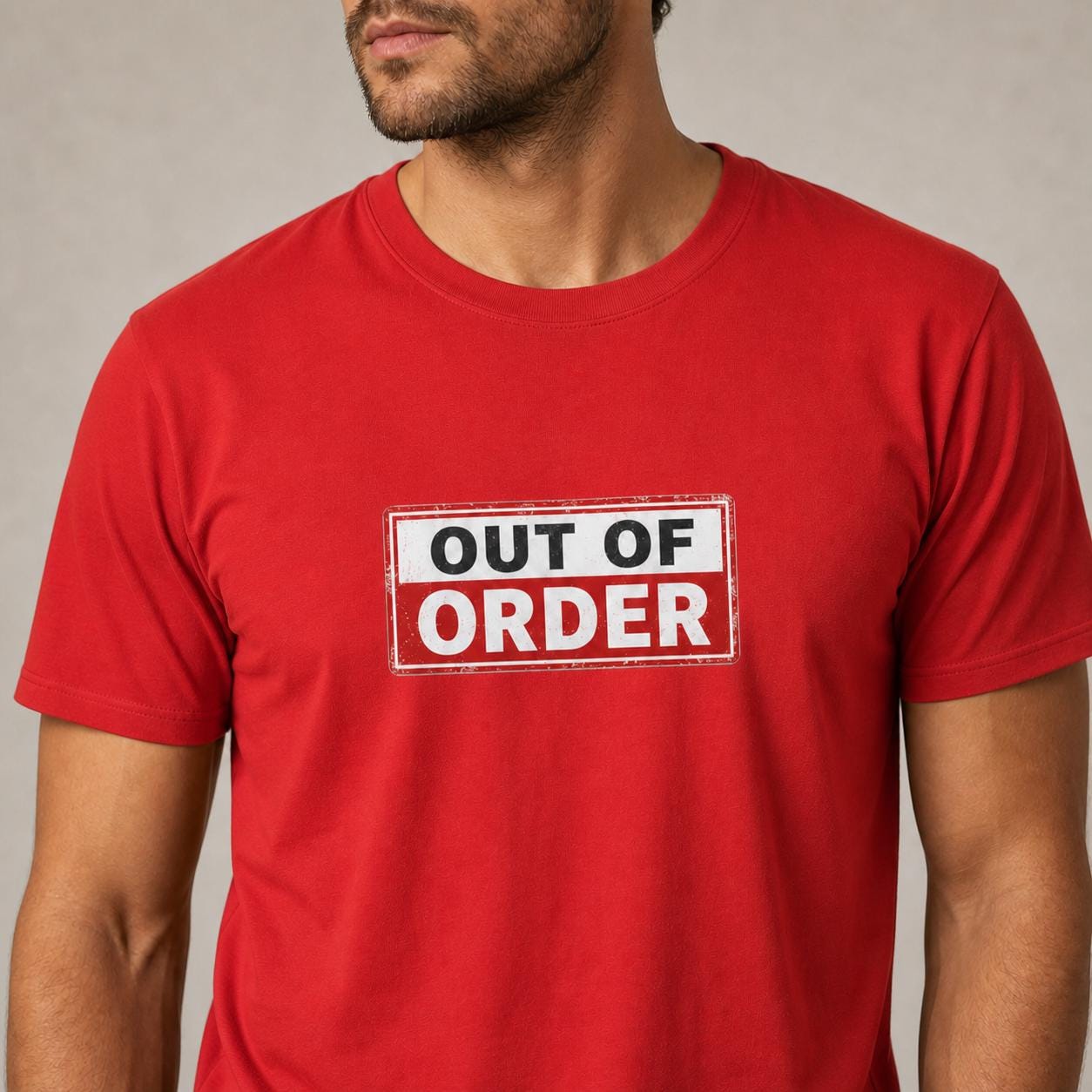 Out of Order Shirt, Funny Statement T-Shirt, Sarkastisches Graphic Tee, Unisex Streetwear Geschenk für Männer & Frauen