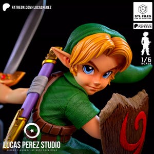 Link 1:6 Skala Resinfigur – The Legend of Zelda Samlarobjekt (Handfinish)