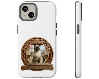 Koto Cat Phone Case, Japanese Music Cat iPhone Case, Cute Japanese Cat Art, Sakura Cat Phone Case, Japan Aesthetic Cat Lover Gift