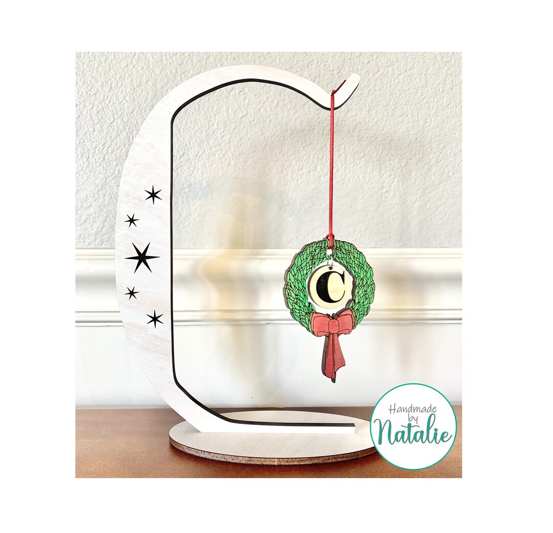 Ornament Stand SVG Laser Cut File Ornament Holder Display Christmas