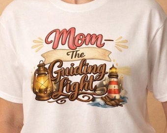 Maman phare phare, t-shirt graphique de la maternité, cadeau pour maman de la côte