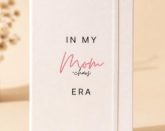 Mom Era Journal, carnet noir minimaliste, agenda TikTok