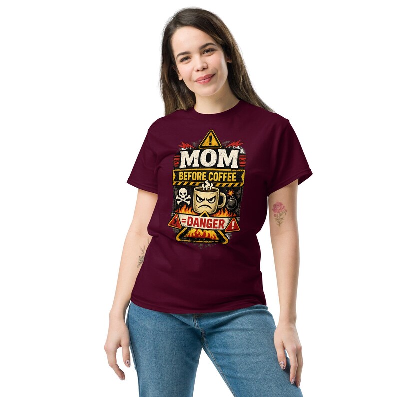 Funny Mom Before Coffee Shirt, Mom Life Graphic Tee, Sarcastic Mom T-Shirt, Gift for Mom, Mothers Day Shirt, Mom Humor Tee