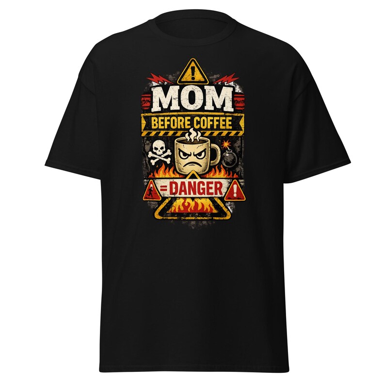 Funny Mom Before Coffee Shirt, Mom Life Graphic Tee, Sarcastic Mom T-Shirt, Gift for Mom, Mothers Day Shirt, Mom Humor Tee