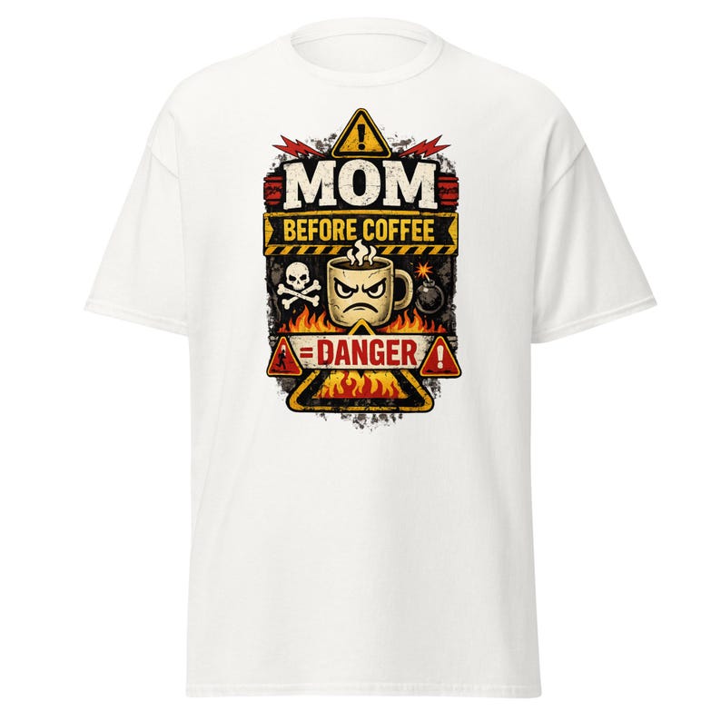 Funny Mom Before Coffee Shirt, Mom Life Graphic Tee, Sarcastic Mom T-Shirt, Gift for Mom, Mothers Day Shirt, Mom Humor Tee