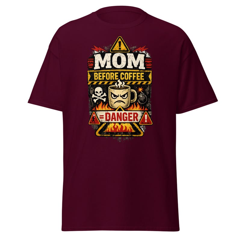 Funny Mom Before Coffee Shirt, Mom Life Graphic Tee, Sarcastic Mom T-Shirt, Gift for Mom, Mothers Day Shirt, Mom Humor Tee