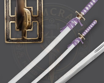 Purple Katana Sword – Samurai Style Decorative Display Prop (40 Inches)