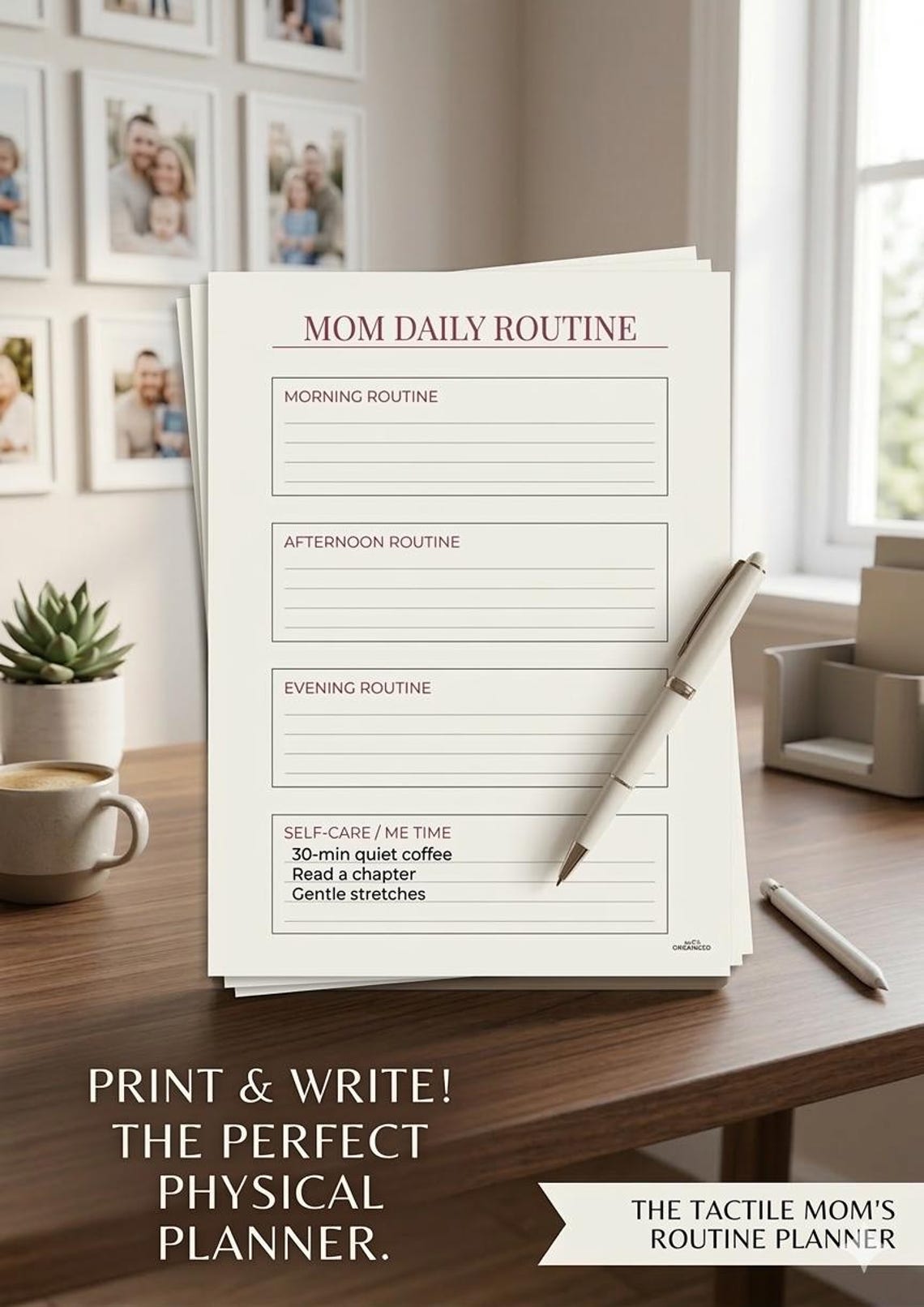 Mom Daily Routine Planner, SAHM Daily Schedule Printable, Productivity ...