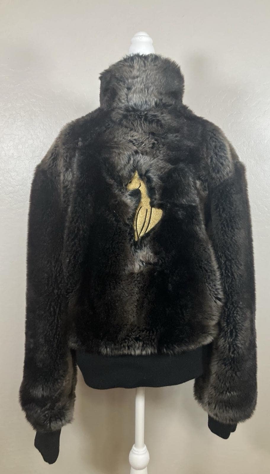 Vintage Baby Phat Faux Fur Jacket – Y2K Glam Button-up Coat