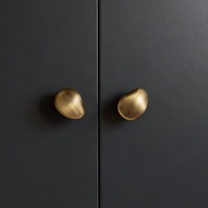 Pomo de cajón de bronce, tiradores de latón para armarios, pomos de armario únicos